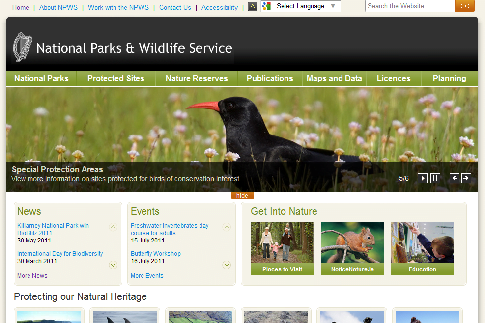 National Parks and Wildlife Service | Ireland's Wildlife