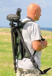 The Scopac Lite scope carrier helps makes light work of carrying your gear.