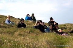 Looking for cetaceans from an Irish headland. IWDG Cape Clear Course, May 2012