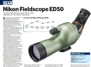 Nikon Fieldscope ED50 -- as reviewed in Bird Watching magazine