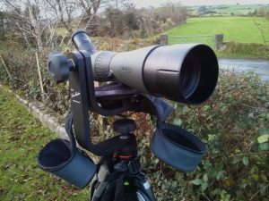 Lensmaster RH-2 with Meopta S2 spotting scope attached