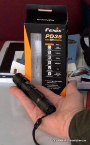 Fenix PD35 in the hand