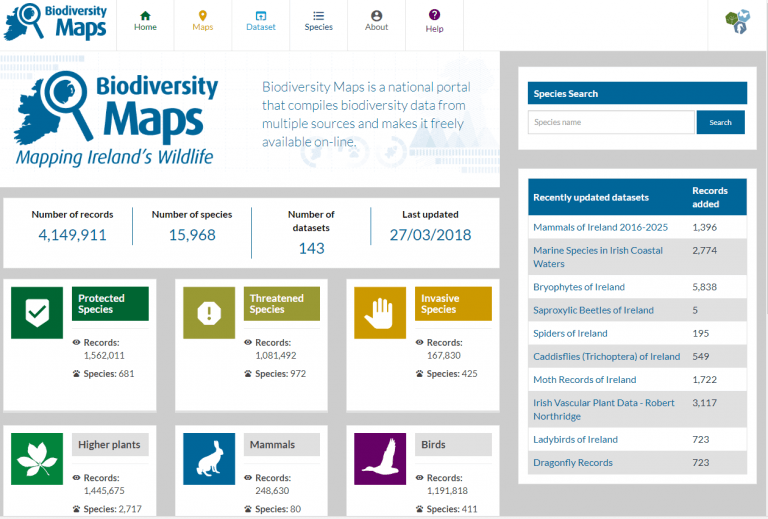 Biodiversity Maps Interface